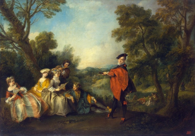 Konzert im Park, c.1720/43 | Nicolas Lancret
