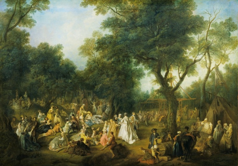 Fête in a Wood, 1722 | Nicolas Lancret
