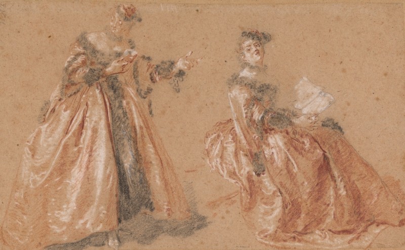 Zwei elegante Frauen in polnischer Tracht, 1723 | Nicolas Lancret