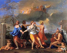 Dance to the Music of Time, c.1634/36 by Nicolas Poussin | Painting Reproduction