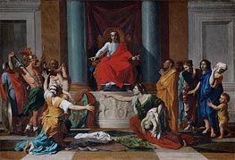 The Judgement of Solomon, 1649 von Nicolas Poussin | Gemälde-Reproduktion
