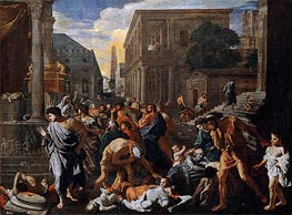 The Plague of Ashdod (The Philistines Struck by the Plague) | Nicolas Poussin | Painting Reproduction