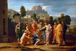 The Blind of Jericho (Christ Healing the Blind), 1650 by Nicolas Poussin | Painting Reproduction