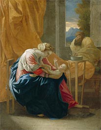The Holy Family (The Roccatagliata Madonna), 1641 by Nicolas Poussin | Painting Reproduction