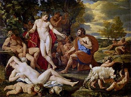 Midas and Bacchus, c.1620/24 by Nicolas Poussin | Painting Reproduction