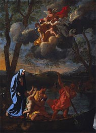 The Return of the Holy Family to Nazareth, c.1627 by Nicolas Poussin | Painting Reproduction