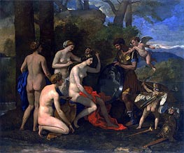 Mars and Venus, c.1633/34 by Nicolas Poussin | Painting Reproduction