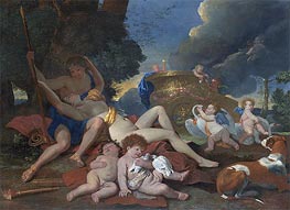 Venus and Adonis, c.1628/29 by Nicolas Poussin | Painting Reproduction