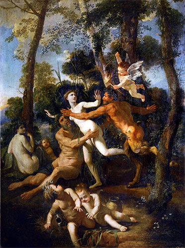 Pan and Syrinx, c.1637/38 | Nicolas Poussin | Painting Reproduction