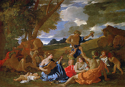 Bacchanalian Scene, c.1627/28 | Nicolas Poussin | Painting Reproduction