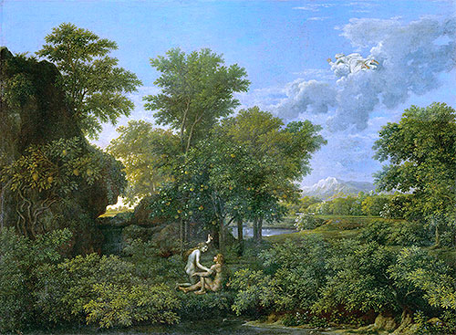 Spring (The Garden of Eden), c.1660/64 | Nicolas Poussin | Gemälde Reproduktion