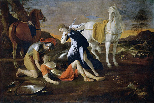 Tancred and Erminia, c.1628/32 | Nicolas Poussin