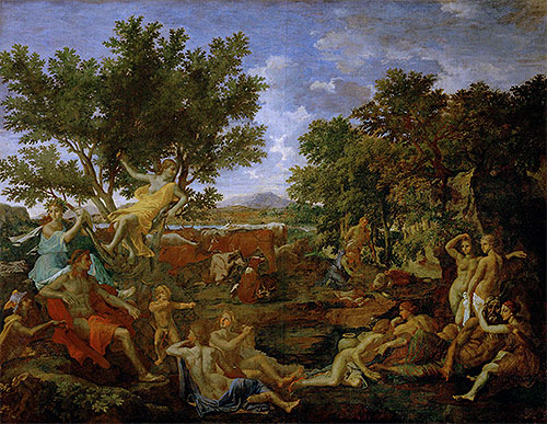 Apollo, Lover of Daphne, c.1664 | Nicolas Poussin | Gemälde Reproduktion