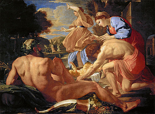 Moses ausgesetzt | Nicolas Poussin | Gemälde Reproduktion