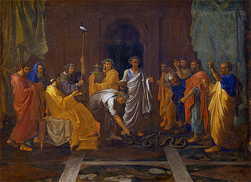 Moses and the Brazen Serpent, c.1645/48 | Nicolas Poussin