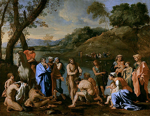 St. John Baptising the People, c.1636/37 | Nicolas Poussin | Gemälde Reproduktion
