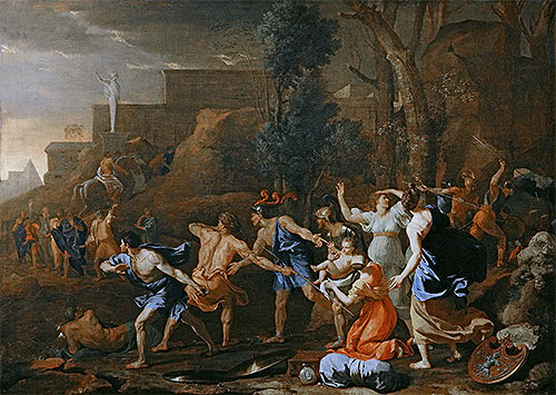 The Saving of the Infant Pyrrhus, 1634 | Nicolas Poussin | Gemälde Reproduktion