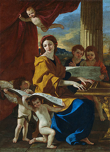 Saint Cecile, c.1635 | Nicolas Poussin | Gemälde Reproduktion