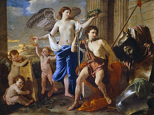The Triumph of David, c.1630 | Nicolas Poussin | Painting Reproduction