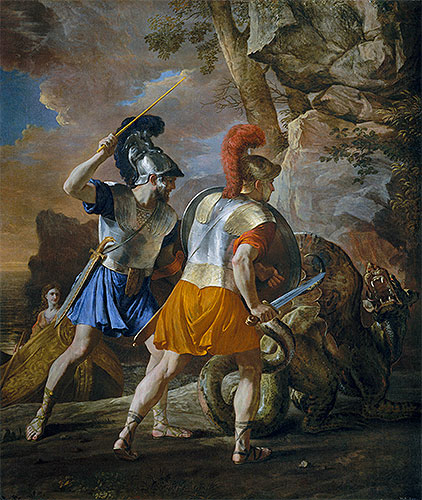 Die Gefährten des Rinaldo | Nicolas Poussin | Gemälde Reproduktion