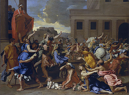 The Abduction of the Sabine Women, c.1633/34 | Nicolas Poussin | Painting Reproduction