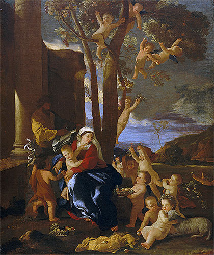 The Rest on the Flight into Egypt, c.1627 | Nicolas Poussin | Painting Reproduction