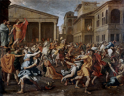 Rape of the Sabine Women, c.1637/38 | Nicolas Poussin