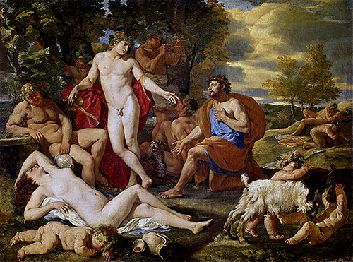 Midas und Bacchus, c.1620/24 | Nicolas Poussin