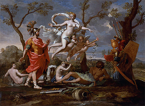 Venus Arming Aeneas, 1639 | Nicolas Poussin | Gemälde Reproduktion