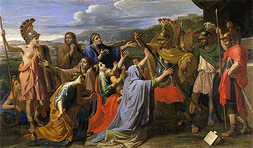 Coriolanus Entreated by His Wife and His Mother | Nicolas Poussin | Painting Reproduction
