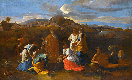 Moses Rescued from the Water | Nicolas Poussin | Painting Reproduction