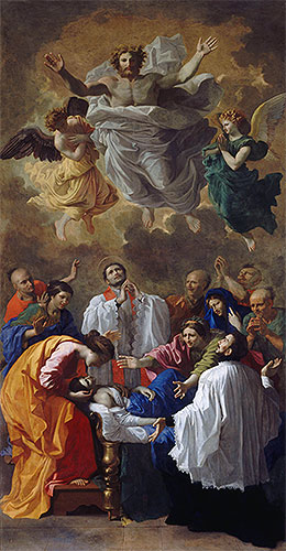 Der heilige Franz Xaver erweckt den Sohn eines Bewohners von Cangoxima in Japan zum Leben, 1641 | Nicolas Poussin