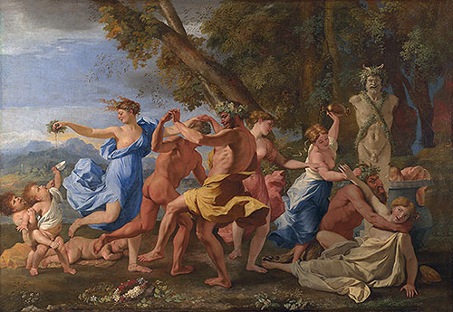 A Bacchanalian Revel before a Term | Nicolas Poussin | Painting Reproduction