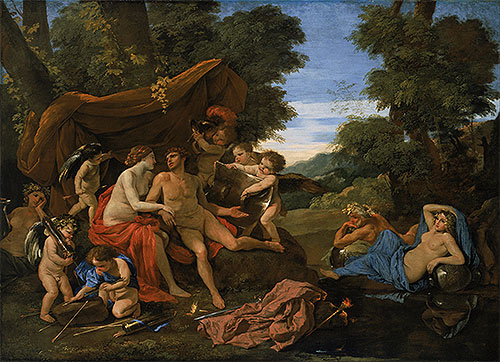 Mars and Venus, c.1630 by Nicolas Poussin | Painting Reproduction