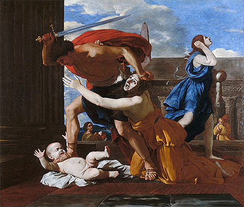 The Massacre of the Innocents, c.1625/26 | Nicolas Poussin | Gemälde Reproduktion