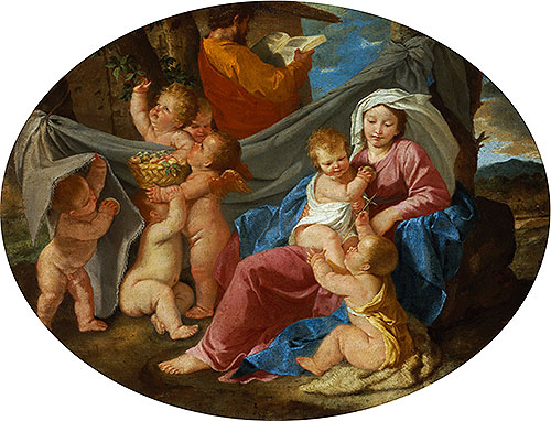 The Rest on the Flight into Egypt, c.1628/30 by Nicolas Poussin | Painting Reproduction