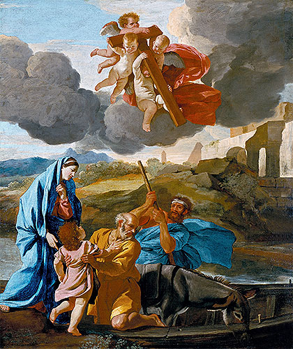 The Return of the Holy Family from Egypt, c.1628/38 by Nicolas Poussin | Painting Reproduction