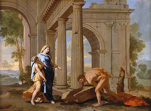 Theseus findet das Schwert seines Vaters, c.1638 | Nicolas Poussin