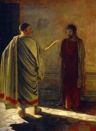 What is Truth? Christ and Pilate, 1890 by Nikolay Ge | Painting Reproduction