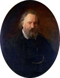 Portrait of Alexander Ivanovich Herzen, 1867 by Nikolay Ge | Painting Reproduction
