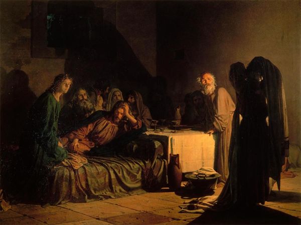 Letztes Abendmahl, 1866 | Nikolay Ge | Gemälde Reproduktion