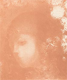 Kopf des Kindes mit Blumen | Odilon Redon | Gemälde Reproduktion