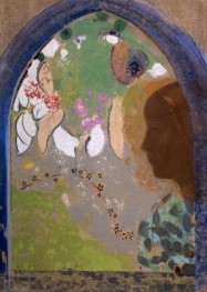 Frau am Fenster | Odilon Redon | Gemälde Reproduktion