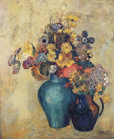 Flowers, c.1905 | Odilon Redon | Gemälde Reproduktion