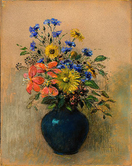 Wildblumen, c.1905 | Odilon Redon | Gemälde Reproduktion