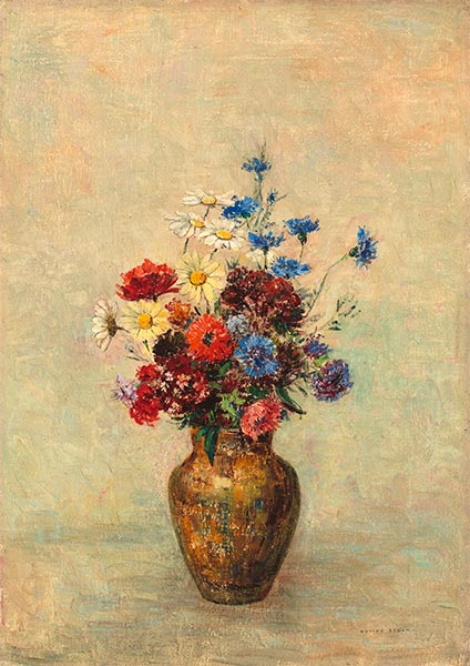 Flowers in a Vase, c.1910 | Odilon Redon
