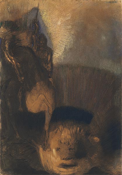 Saint George and the Dragon, c.1892 | Odilon Redon