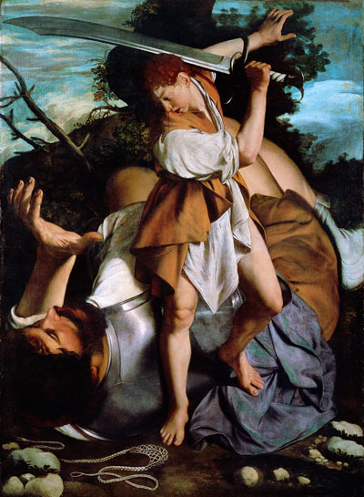David and Goliath, c.1605/07 | Orazio Gentileschi | Painting Reproduction