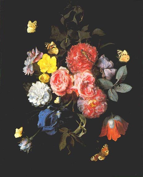 Flowers and Butterflies, 1669 | van Schrieck | Gemälde Reproduktion