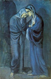 Zwei Schwestern (Das Treffen) | Picasso | Gemälde Reproduktion